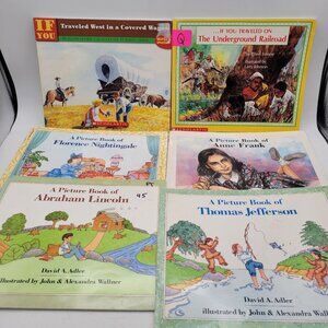 Picture Book Biographies & If You Traveled History Lot of 6 Books- BK023